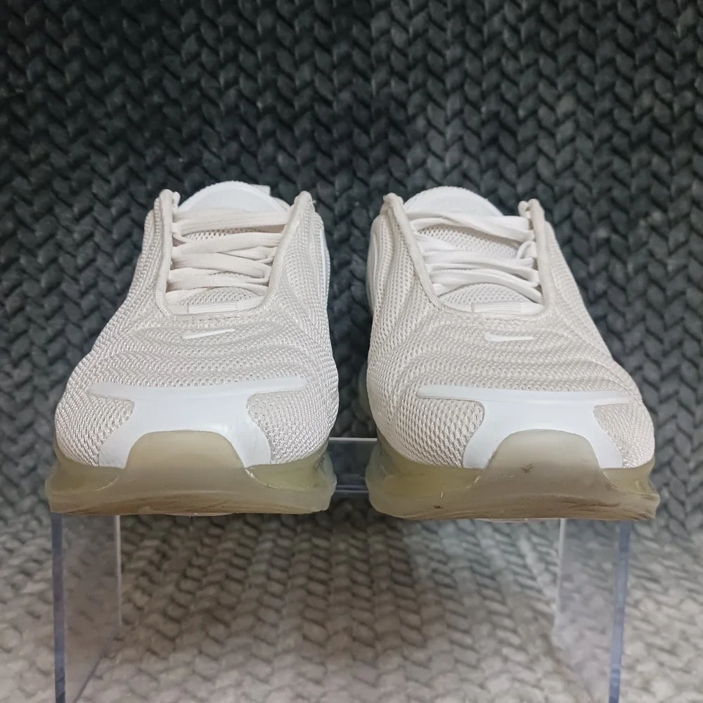Nike Air Max 720 GS Triple White Walking Running Sneakers Shoes Size 5Y